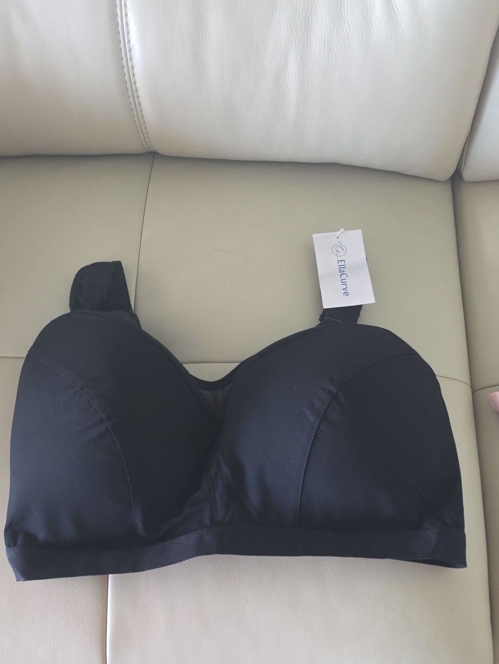 EllaCurve Black Seamless Strapless Bra NWT 2XL